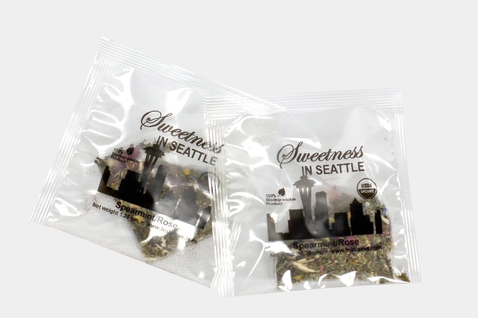 Sweetness In Seattle Tea Sachets-Spearmint/Rose