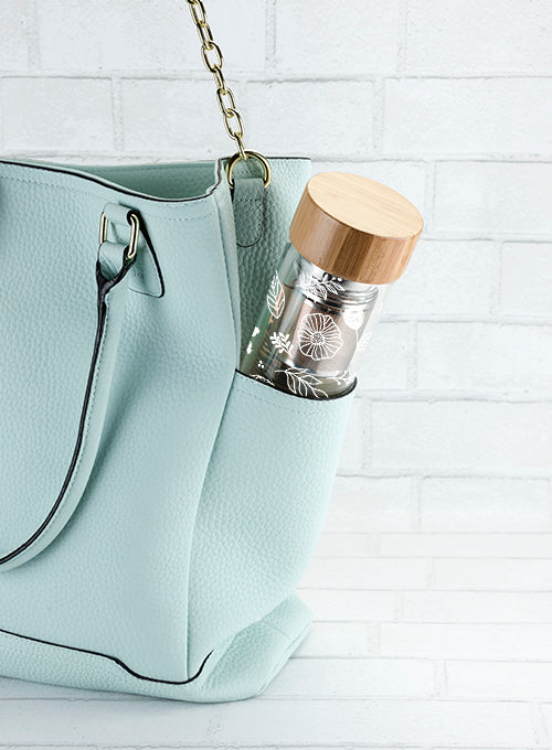 Garden Party Glass Travel Infuser