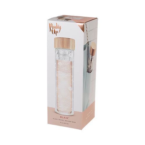 Garden Party Glass Travel Infuser