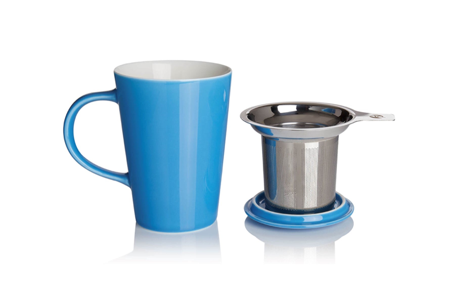 Porcelain Cup & Infuser - Sky Blue