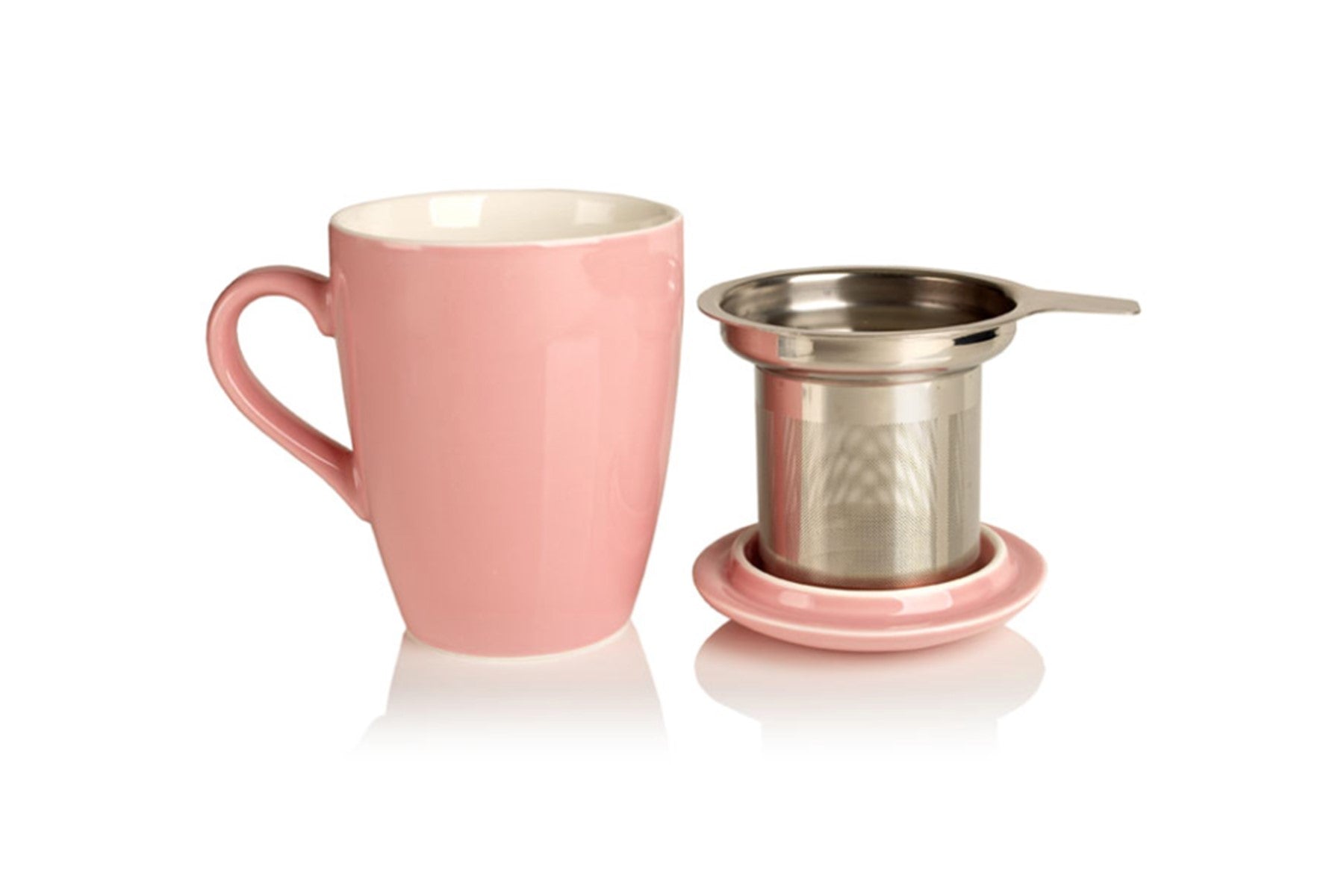 Porcelain Cup & Infuser - Pink